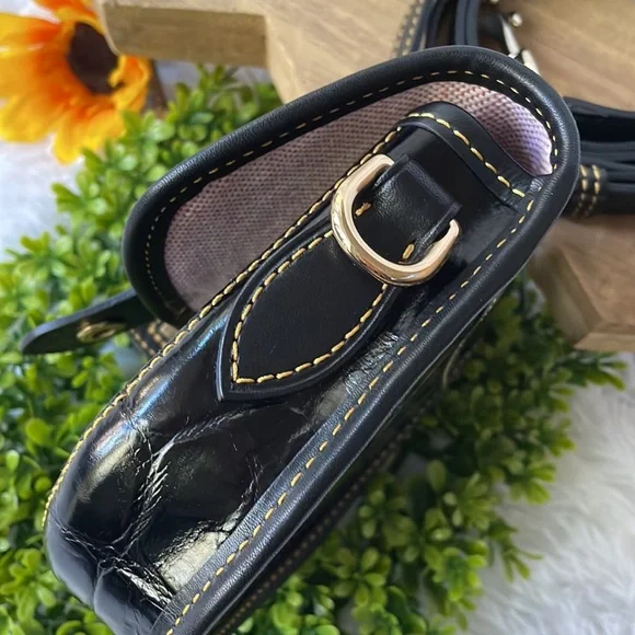 Dooney & Bourke Croco Mini Flap Crossbody - Picture 8 of 14